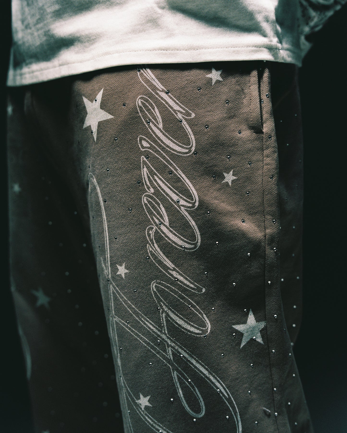 HIGH STAKES™ Sun-Faded Mocha Rhinestone Pants