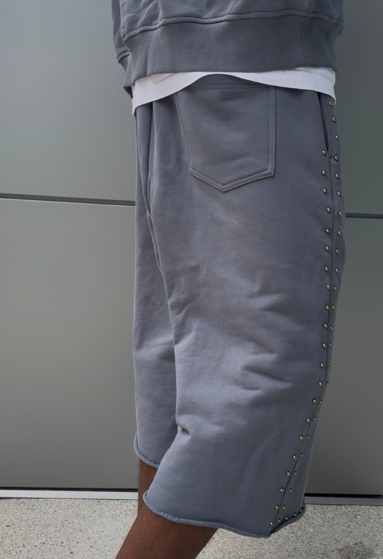 VORTEX STUDDED SWEAT SHORTS